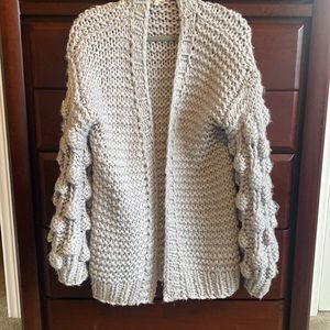 Women’s 100% Acrylic Light Gray Oversized Sweater